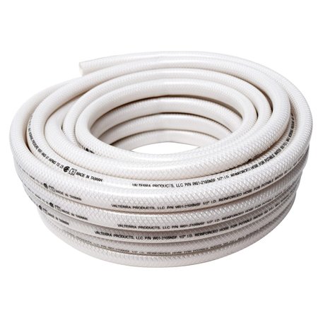 VALTERRA REINFORCED PVC TUBING, 1/2IN ID X 5/8IN OD X 50FT, BOXED W01-1800